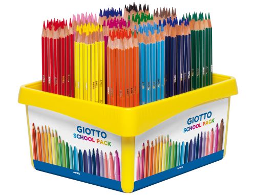 Lpis de cor giotto stilnovo school pack de 192 unidades 12 cores x 16 unidades , Giotto , 78295 , 8000825055485